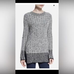 rag & bone Black and Gray Crew Neck Sweater.